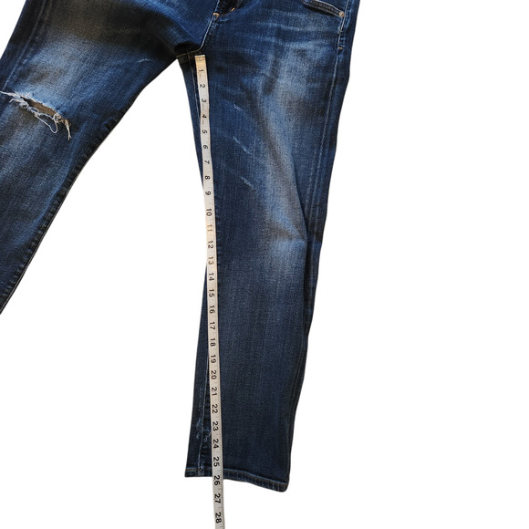 AGOLDE Isabel Slim Fit Boyfriend Starwood Slightly Distressed Jeans sz 29 ankle - Picture 8 of 13